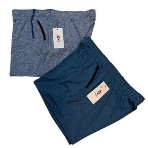 BUNDLE 2 Pair LIBERTY PRO Athletic Shorts Ladies size Large. Front Zip Pockets